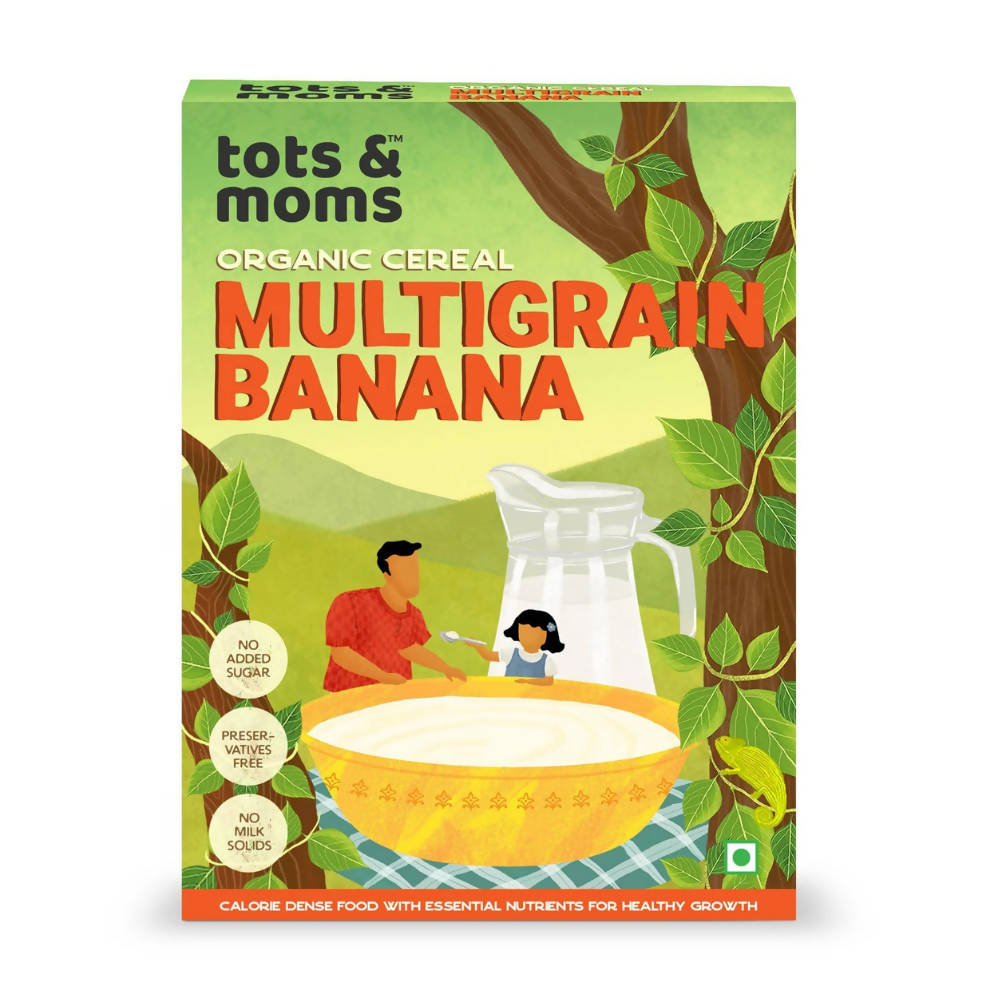 Tots and Moms Organic Multigrain Banana Cereal - Safuron