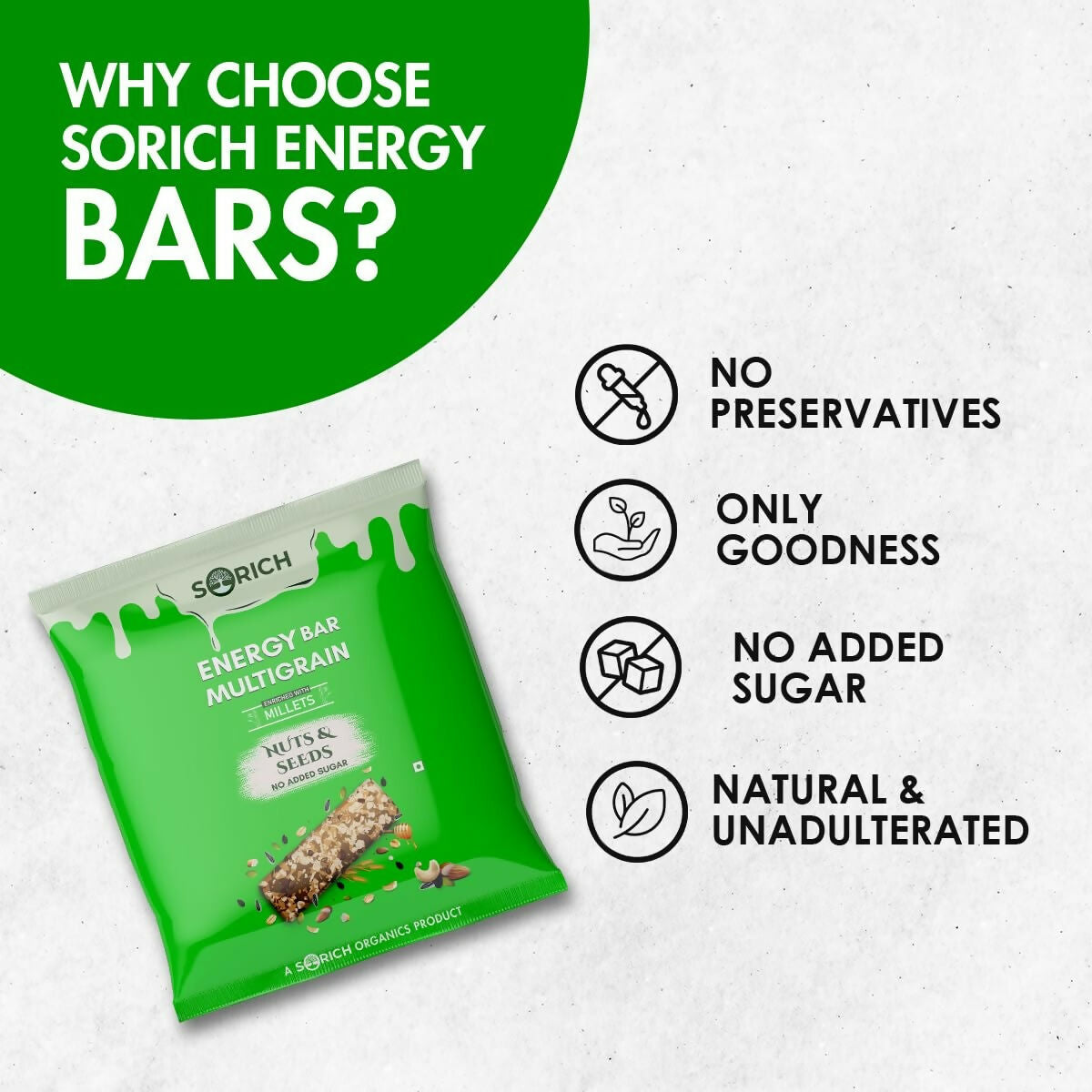 Sorich Organics Multigrain Energy Mini Bars Nut & Seeds Sorich