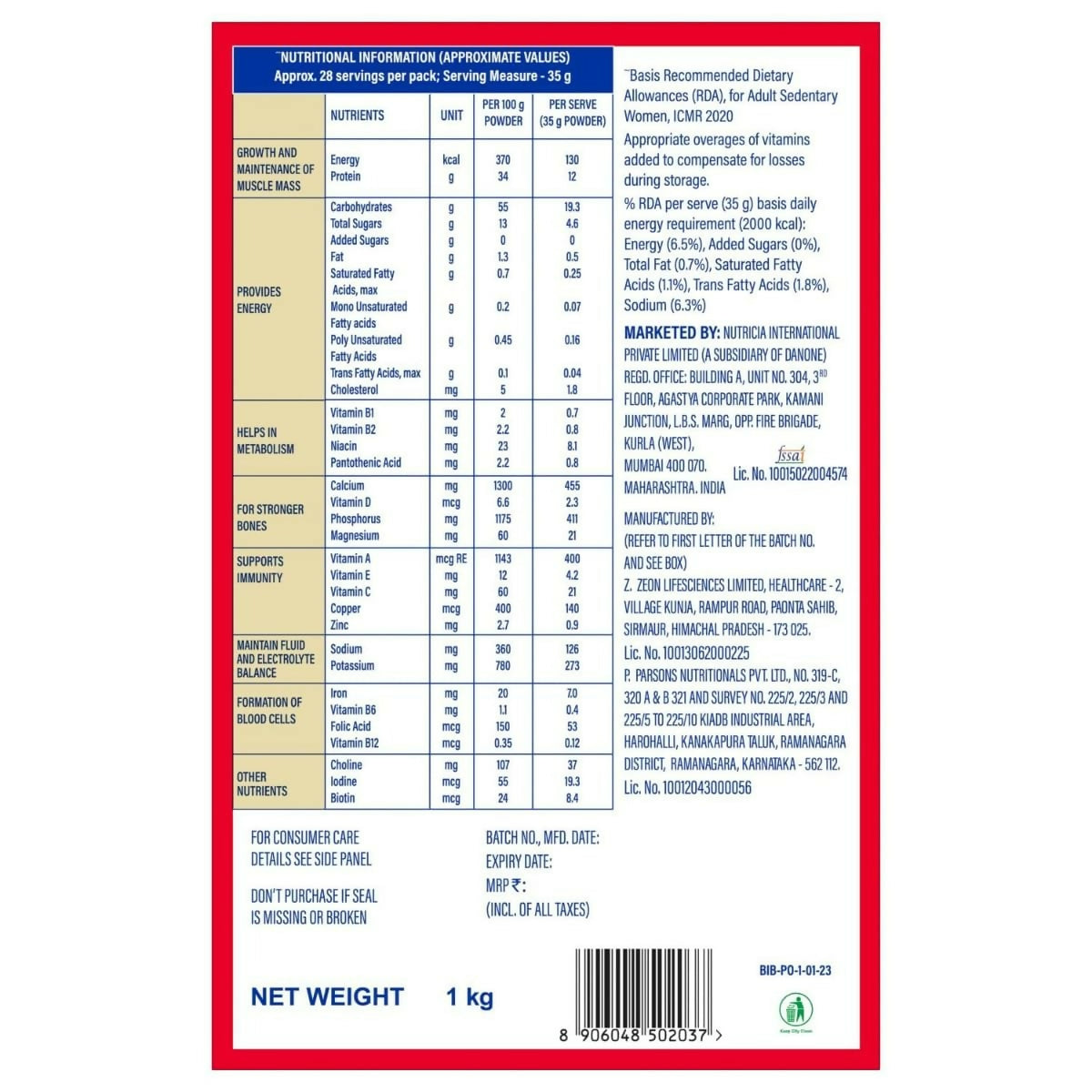 Protinex Health Supplement And Nutritional Protein Mix For Adults-(Creamy Vanilla) Protinex