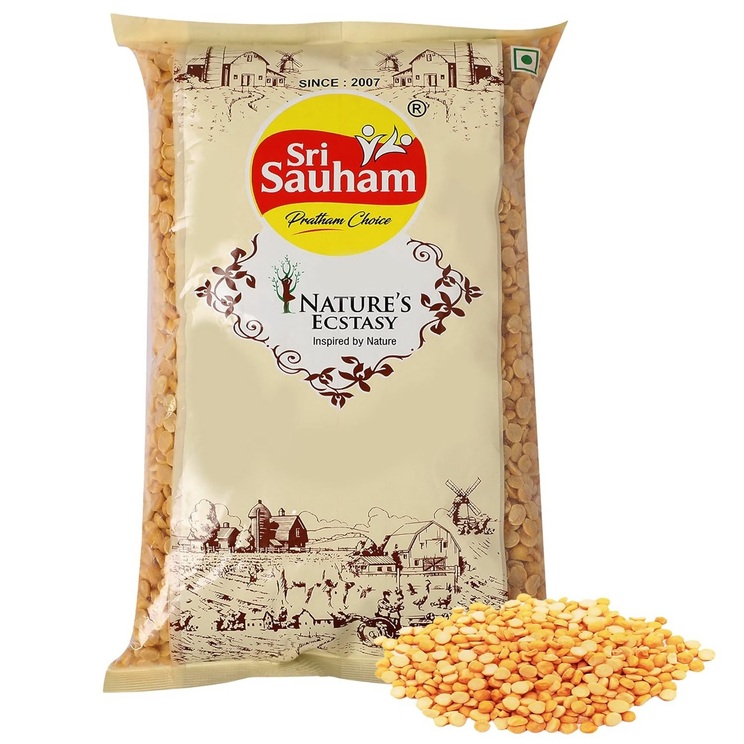 Sri Sauham Premium Unpolished Toor Dal Sri Sauham