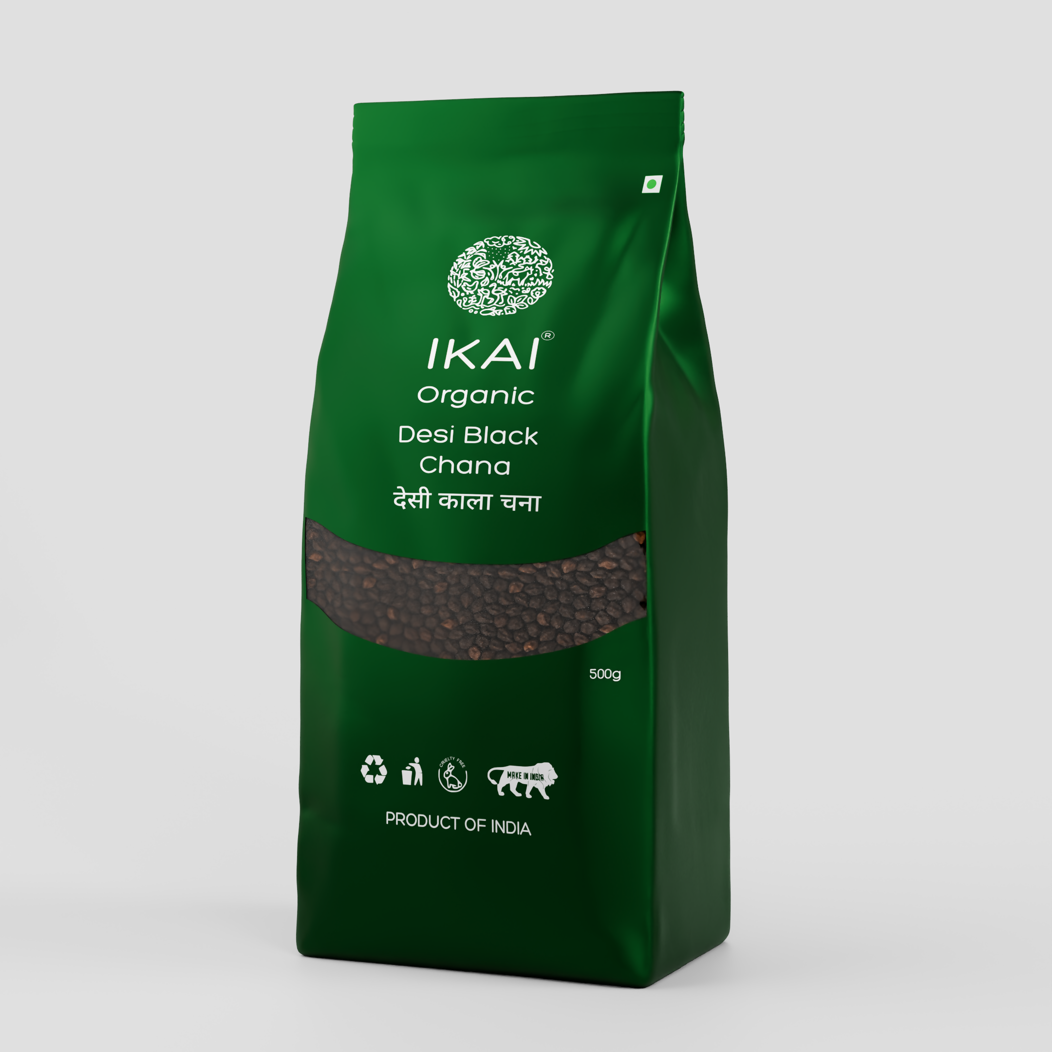 IKAI Organic Desi Black Chana (Bengal Gram) IKAI