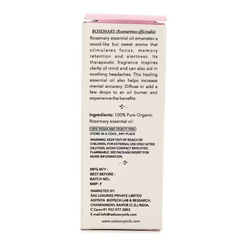 Ras Luxury Oils Rosemary Pure Essential Oil Ras Luxury Oils