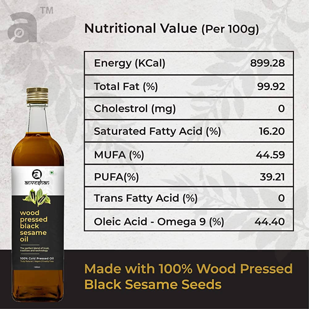 Anveshan Wood Pressed Black Sesame Oil Anveshan