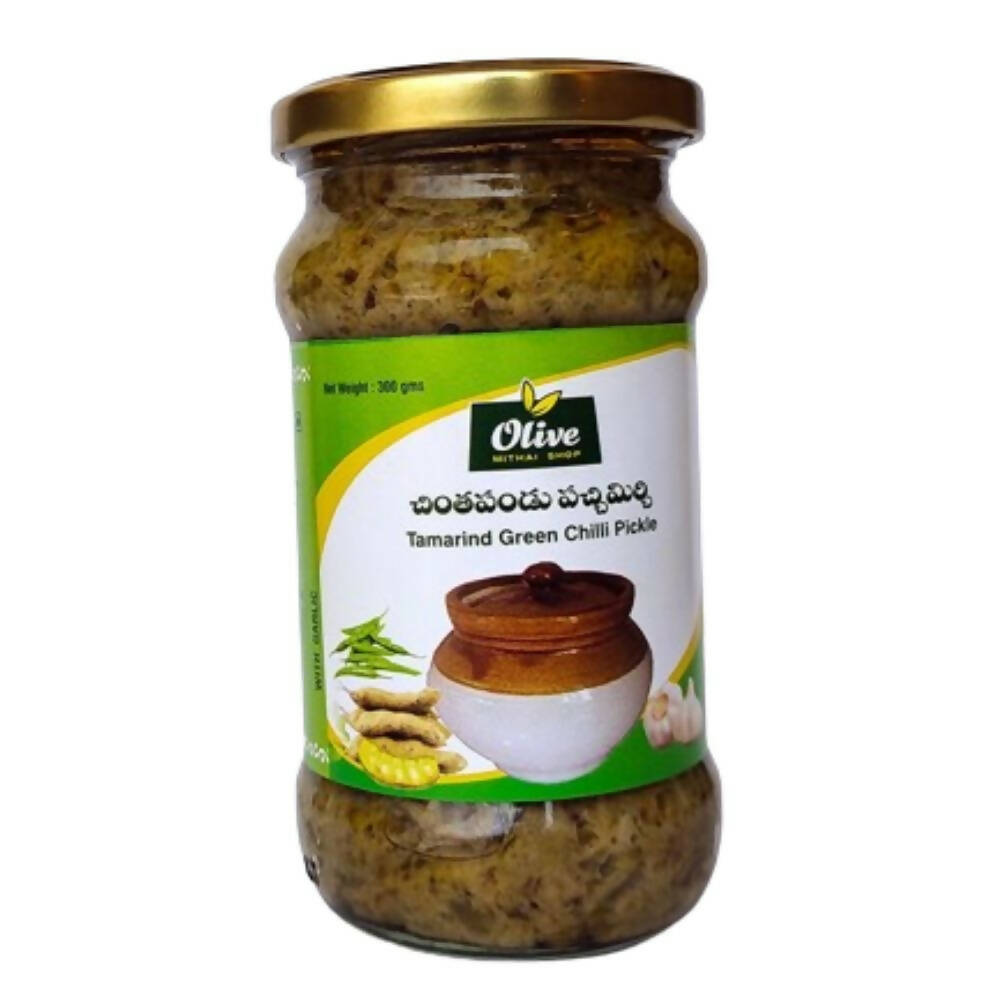 Olive Mithai Chintakaya Greenchilli Pickle Olive Mithai