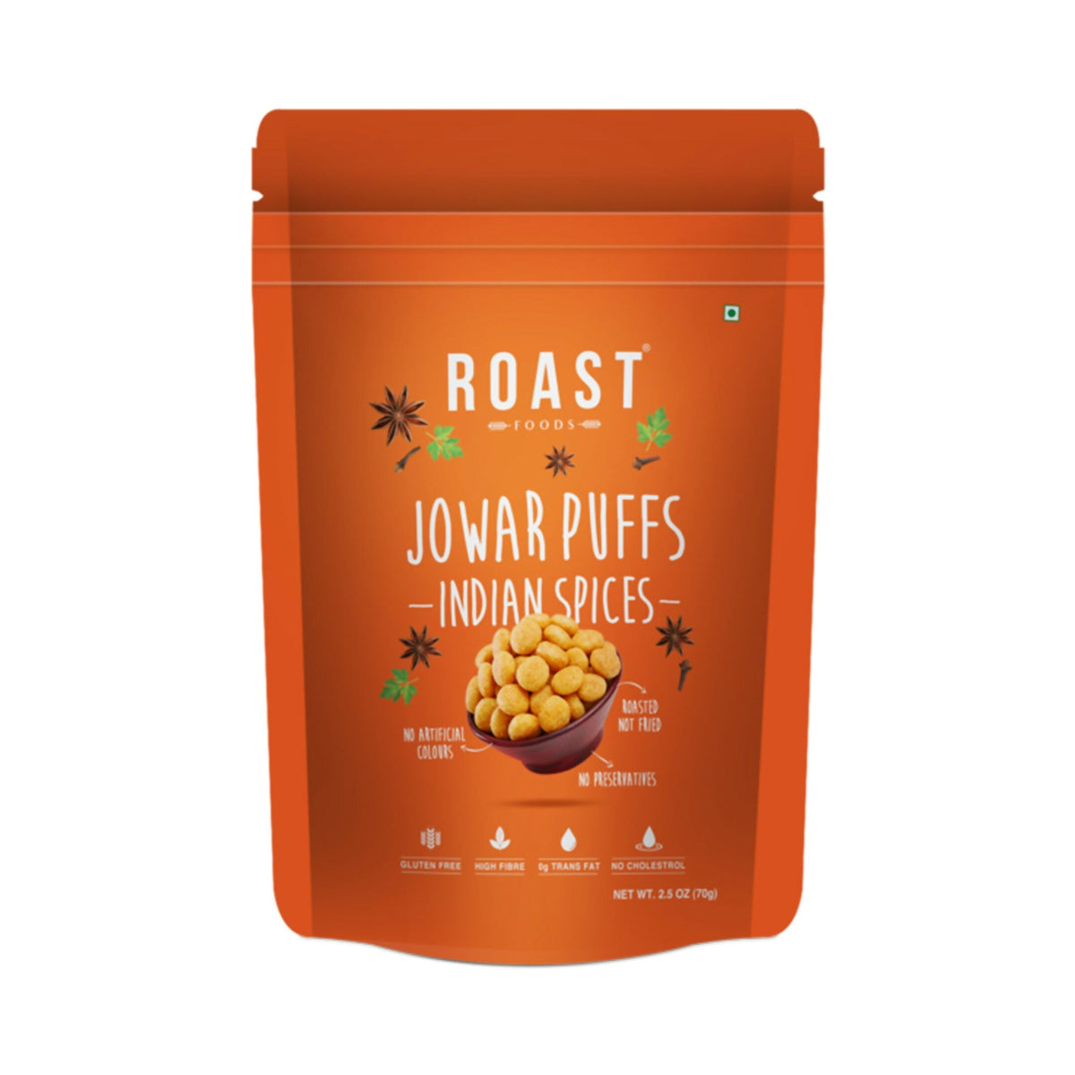 Roast Foods Jowar Puff Indian Spices Roast Foods