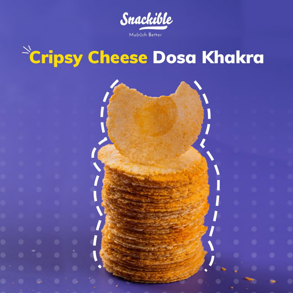 Snackible Cheese Dosa Khakra - Millet Snack Snackible