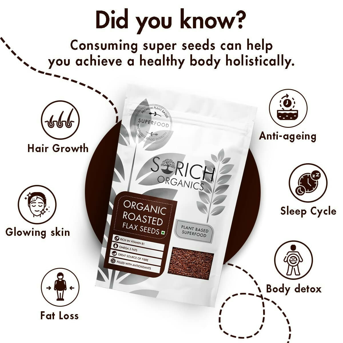 Sorich Organics Roasted Flax Seeds Sorich