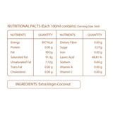 Pure Nutrition Cold Pressed Raw Virgin Coconut Oil Pure Nutrition