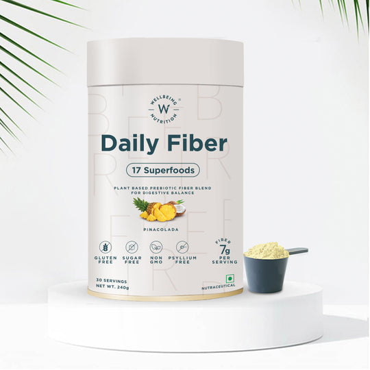 Wellbeing Nutrition Daily Fiber Powder-Pina Colada Flavor - Safuron