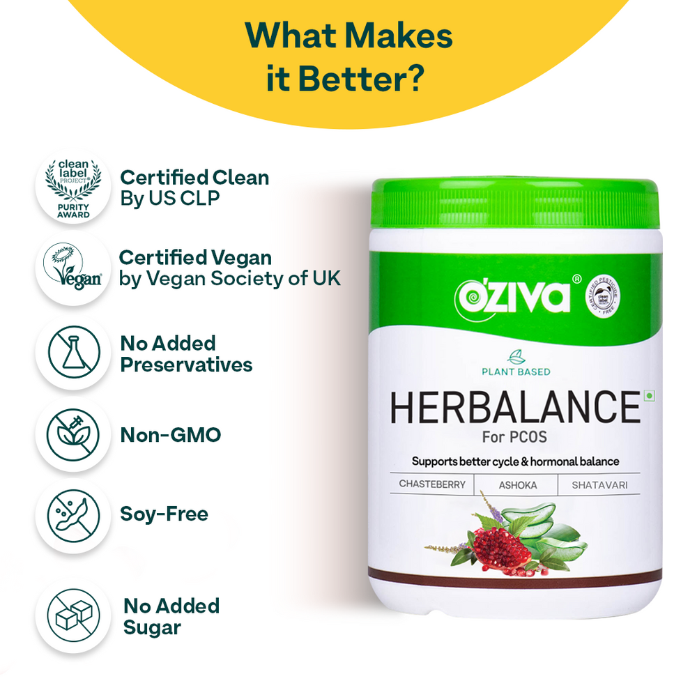 OZiva Plant Based Herbalance For Pcos OZiva
