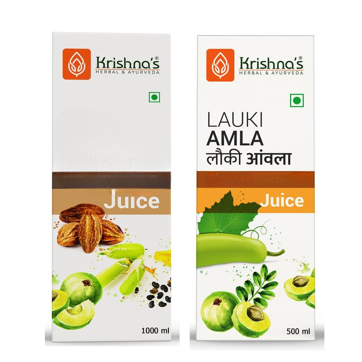 Krishna's Herbal & Ayurveda Lauki Amla Juice - Safuron