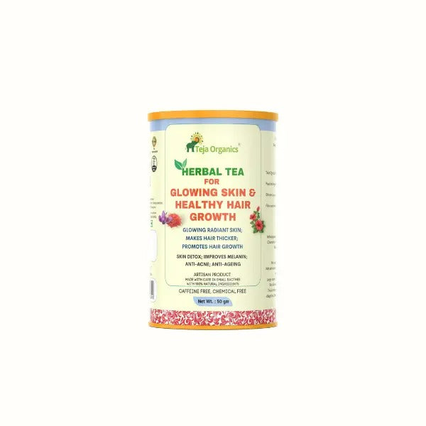 Teja Organics Skin Glow & Hair Growth Herbal Tea Teja Organics