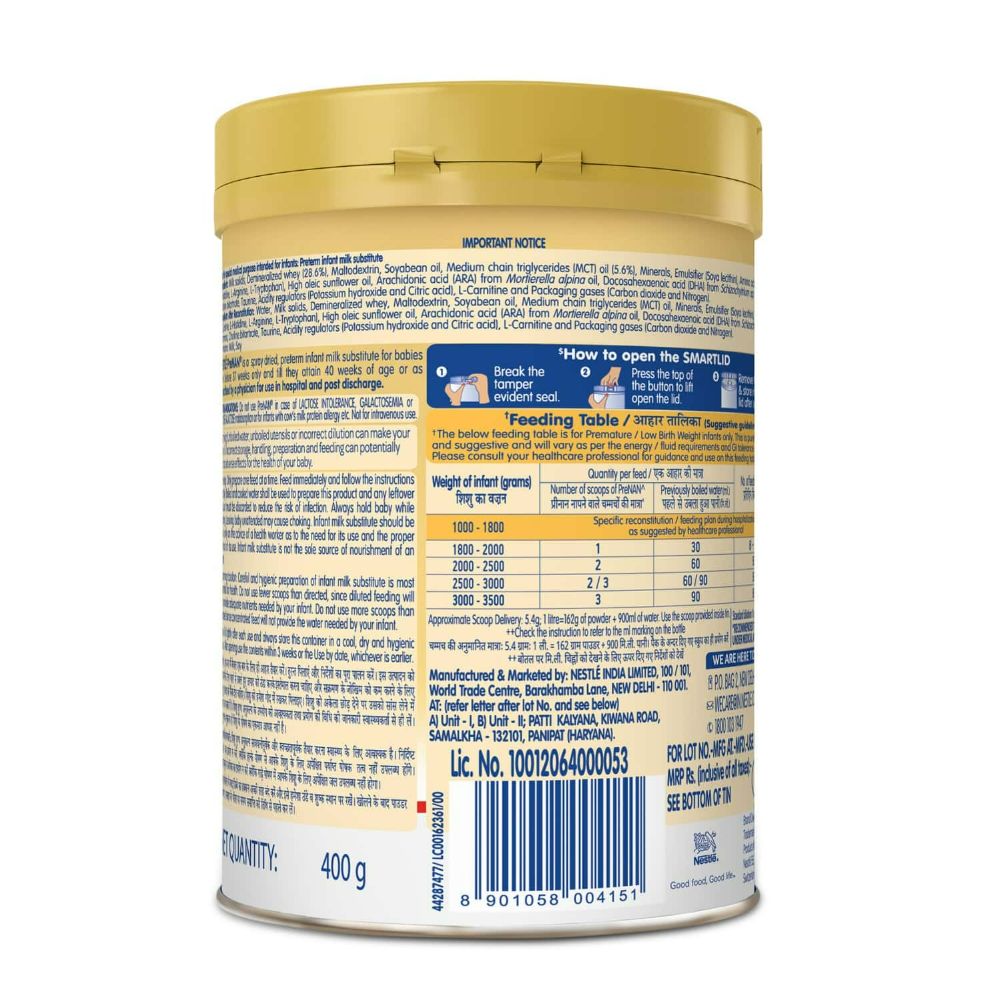 Nestle Pre NAN Low Birth Weight Infant Milk Formula Powder Nestle