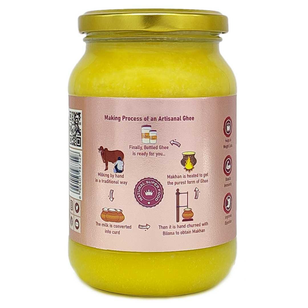 Nature's Trunk A2 Gir Cow Ghee - A2 Desi Gir Cow Ghee, Desi Ghee, Pure A2 Cow Ghee, free-grazing Grass-fed A2 Desi Ghee Nature's Trunk