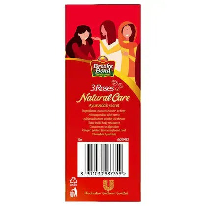 Brooke Bond 3 Roses Natural CareTea With Goodness of 5 Natural Ingredients and Ayurvedic Herbs Brooke Bond