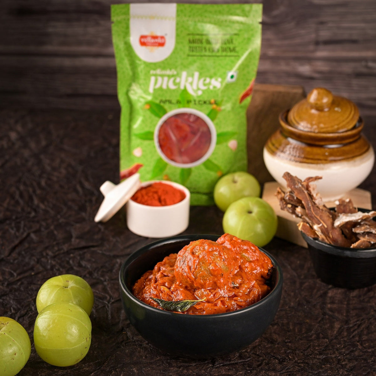 Vellanki Foods - Amla Red Chilli Pickle / Aanvala Laal mirch Achaar Vellanki Foods