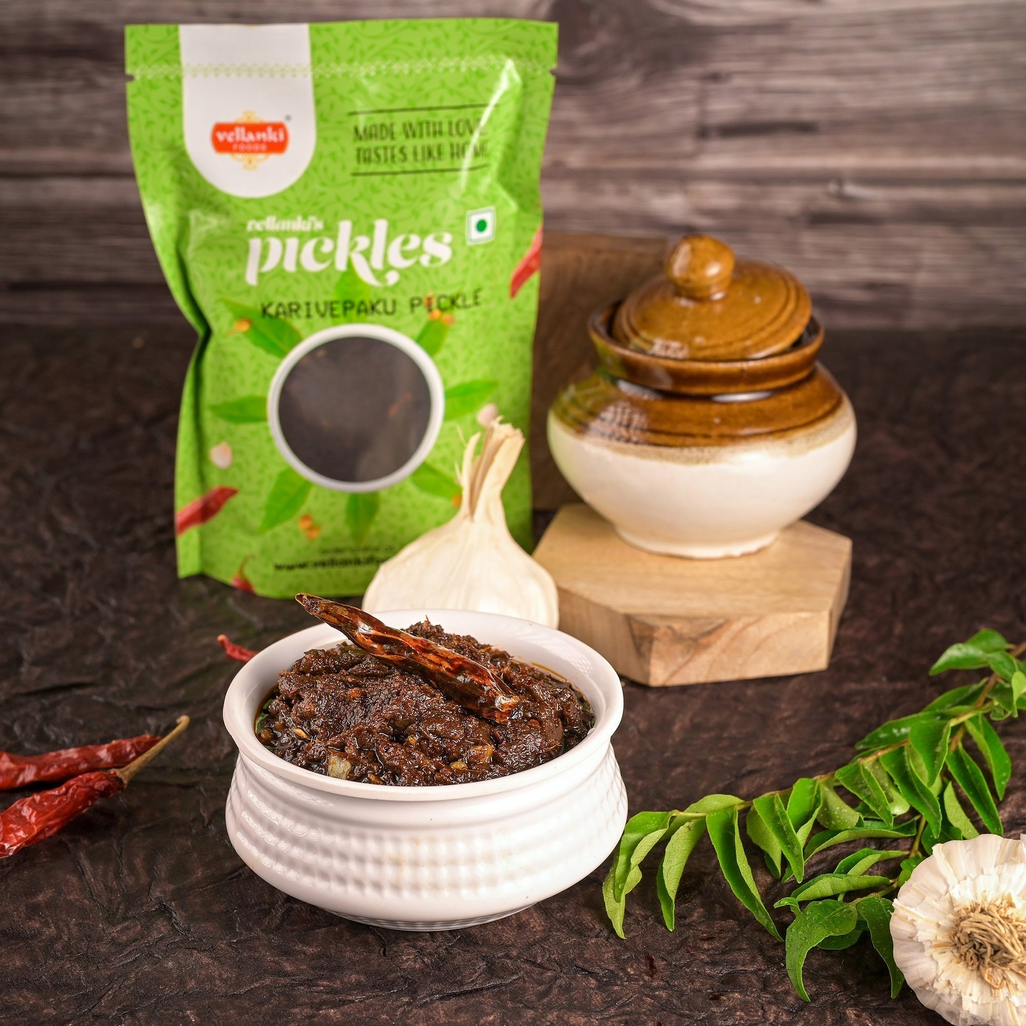 Vellanki Foods - Curry Leaves Pickle / Karee Patte Ka Achaar Vellanki Foods