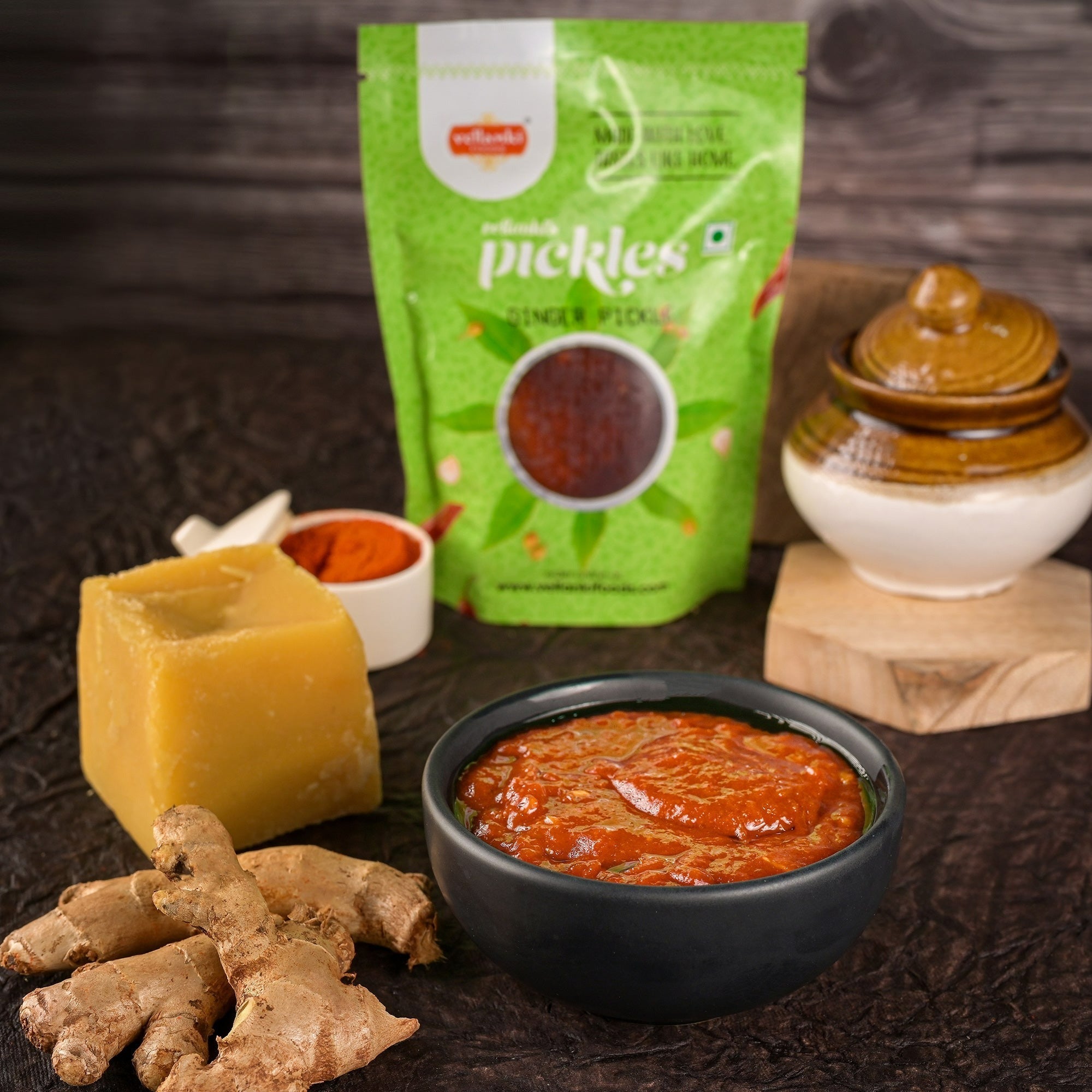 Vellanki Foods - Ginger Pickle With Garlic Vellanki Foods