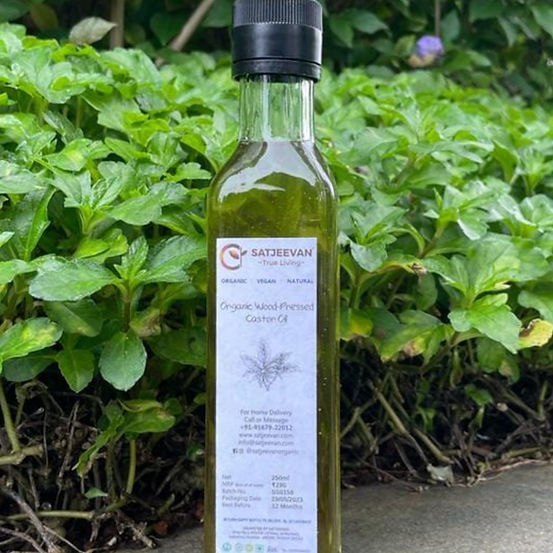 Satjeevan Organic Wood-Pressed Castor Oil Satjeevan