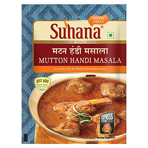 Suhana Mutton Handi Spice Mix 50g Pouch - Pack of 8 - Safuron