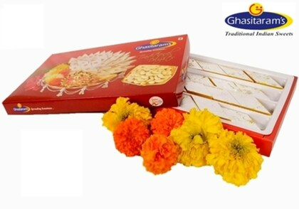 Ghasitaram Pure Kesari Kaju Katli Sweets Ghasitaram