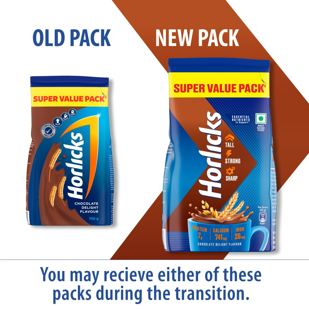 Horlicks Millet Chocolate Flavor Nutrition Drink Powder Horlicks