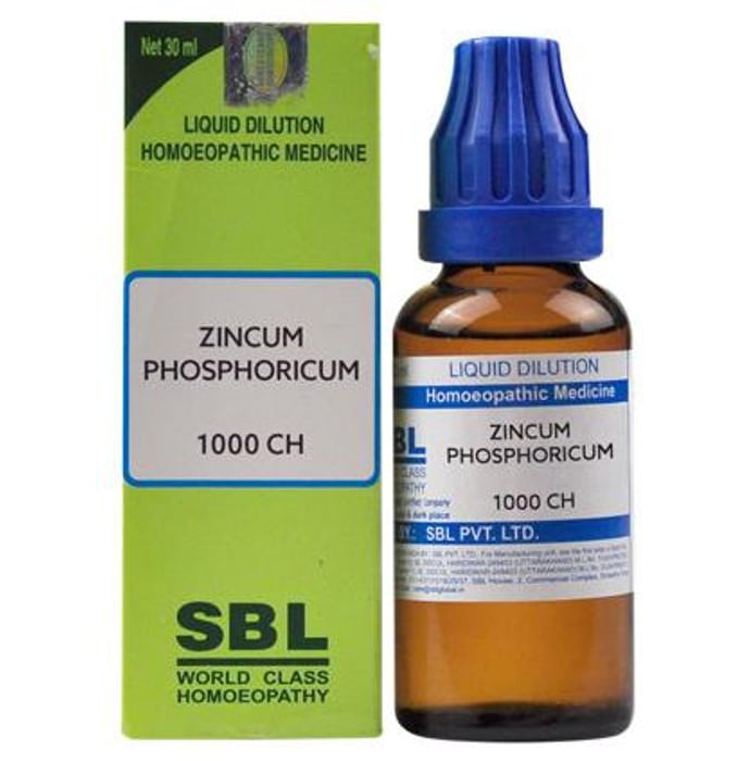 SBL Homeopathy Zincum Phosphoricum Dilution - Safuron