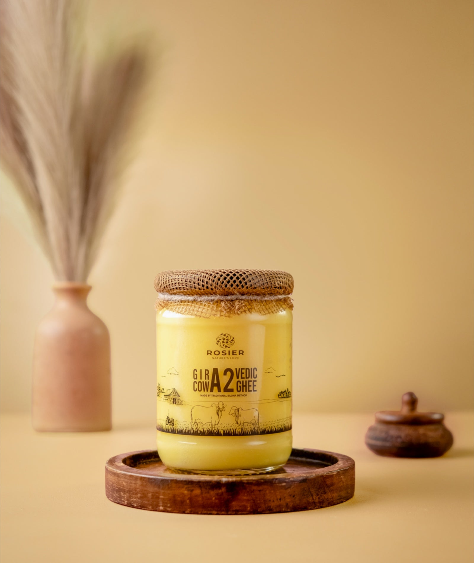 Rosier A2 Gir Cow Bilona Ghee | Traditional Bilona Method A2 Cow Ghee Rosier