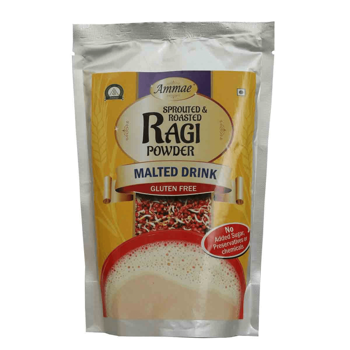 Ammae Sprouted and Roasted Ragi Powder Instant Mix - Safuron