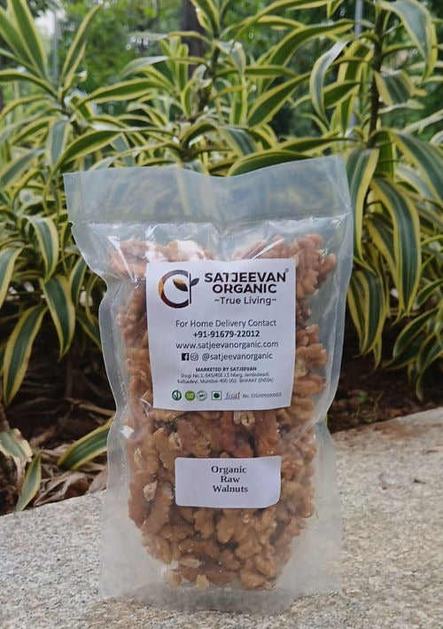 Satjeevan Organic Raw Akhrot Walnuts Satjeevan