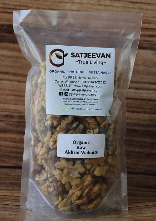 Satjeevan Organic Raw Akhrot Walnuts Satjeevan