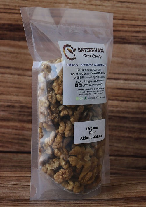 Satjeevan Organic Raw Akhrot Walnuts Satjeevan