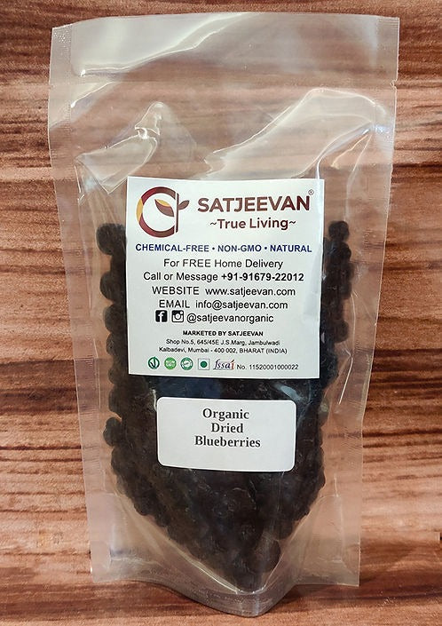 Satjeevan Organic Dried Blueberries Satjeevan