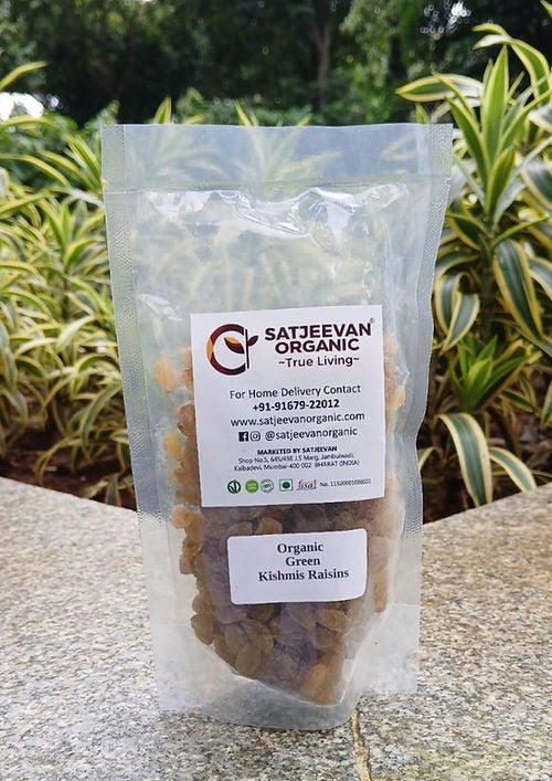 Satjeevan Organic Green Kishmis Raisins Satjeevan