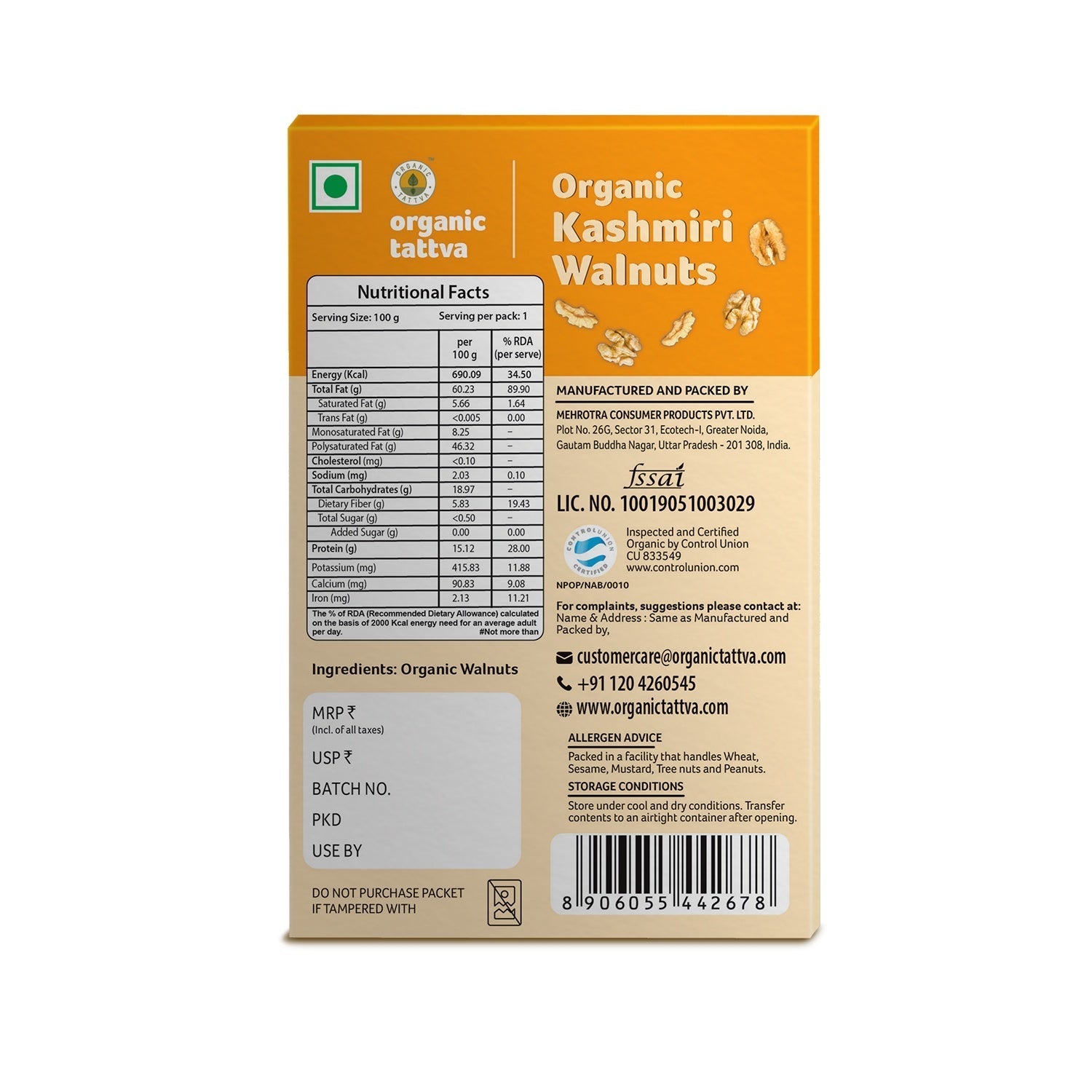 Organic Tattva Walnuts Organic Tattva