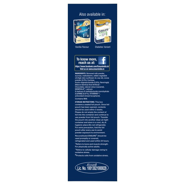Ensure Nutritional Powder Chocolate Flavour Ensure
