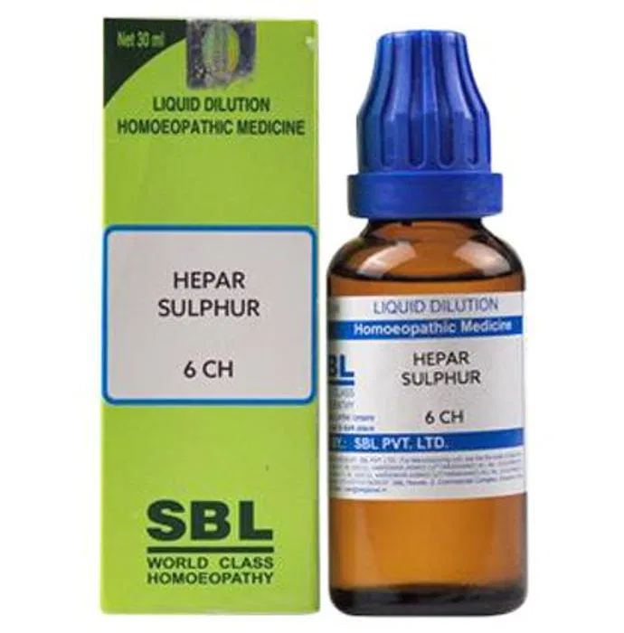 SBL Homeopathy Hepar Sulphur Dilution - Safuron