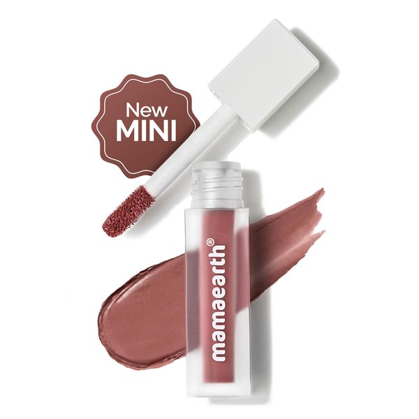 Mamaearth Feather Light Liquid Matte Lipstick - Nude Punch - Safuron