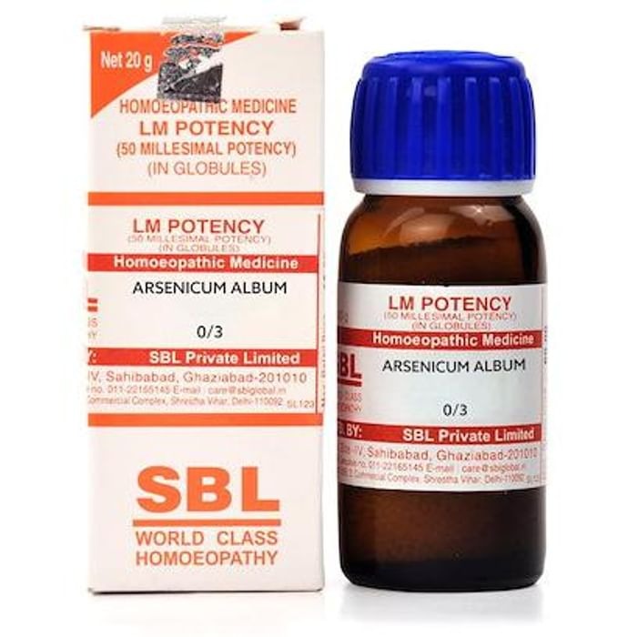 SBL Homeopathy Arsenicum Album LM Potency SBL Pvt. Ltd.