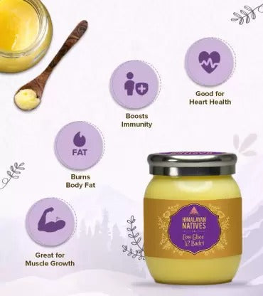 Himalayan Natives A2 Badri Cow Ghee | 100% Desi Cow Ghee | Vedic Bilona Method Ghee Himalayan Natives