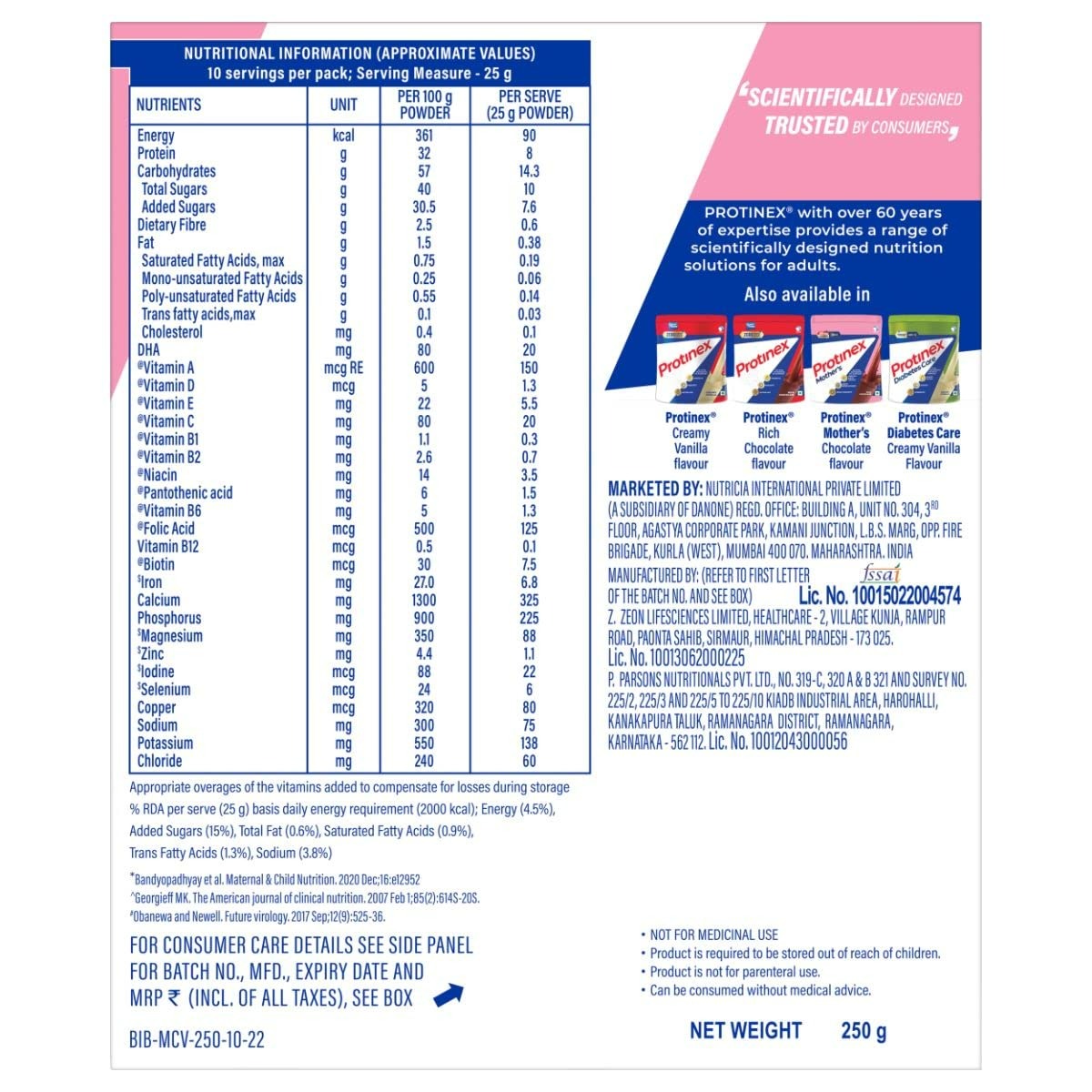 Protinex Mother's Nutritional Mix - Creamy Vanilla Flavour | With 28 Vital Nutrients to Support Healthy Birth Weight, Brain Development & Immunity Protinex