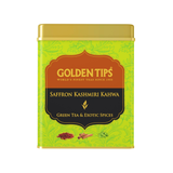 Golden Tips Kashmiri Kahwa Green Tea - Tin Can - Safuron