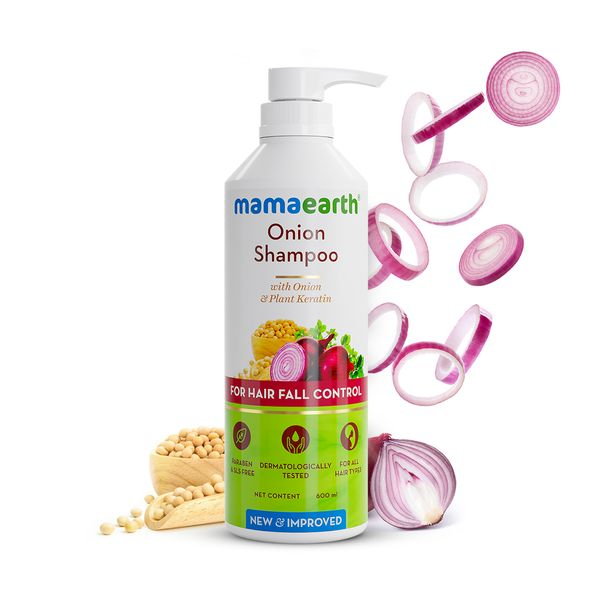 Mamaearth Onion Shampoo For Hair Fall Care - Safuron