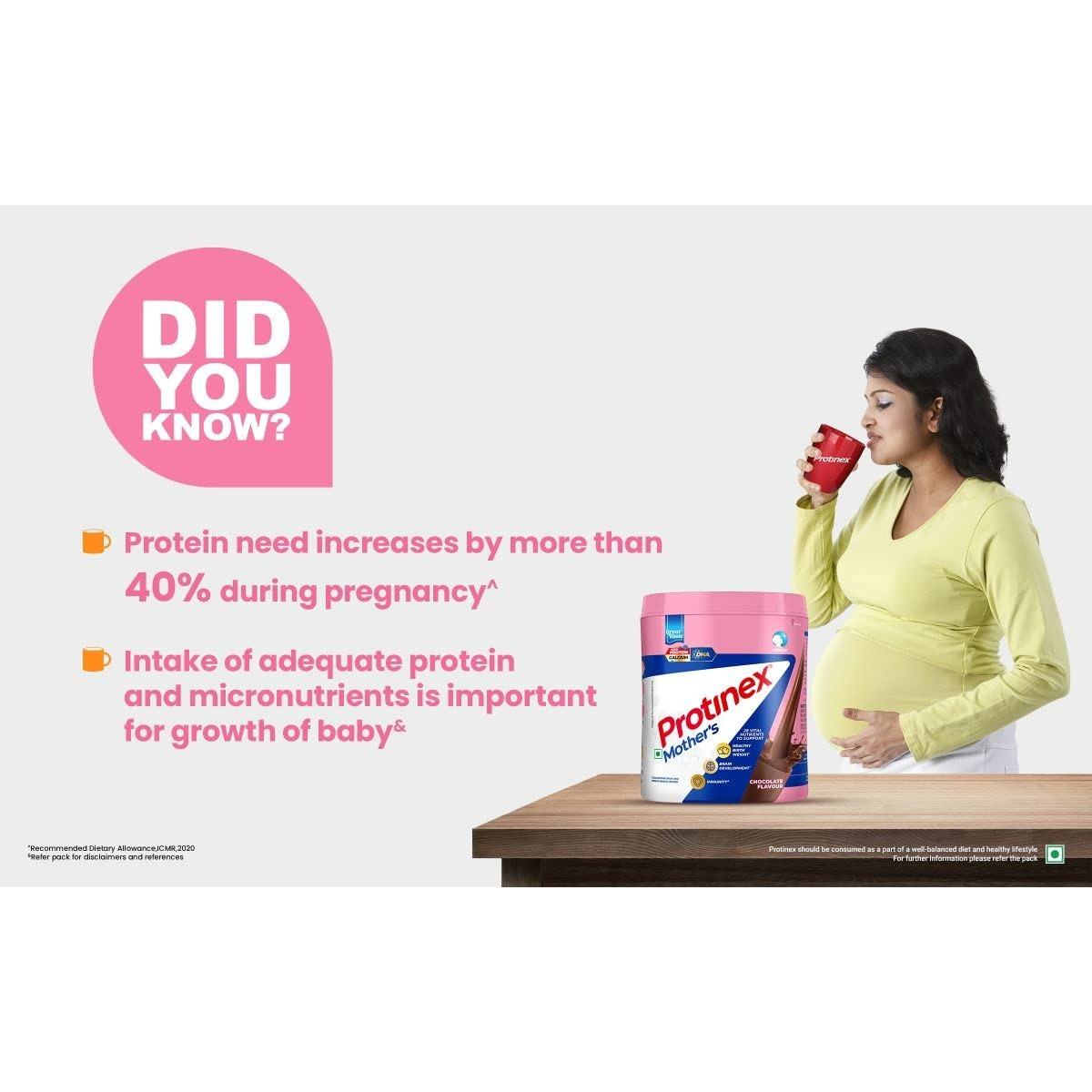 Protinex Mother's Nutritional Mix - Creamy Vanilla Flavour | With 28 Vital Nutrients to Support Healthy Birth Weight, Brain Development & Immunity Protinex