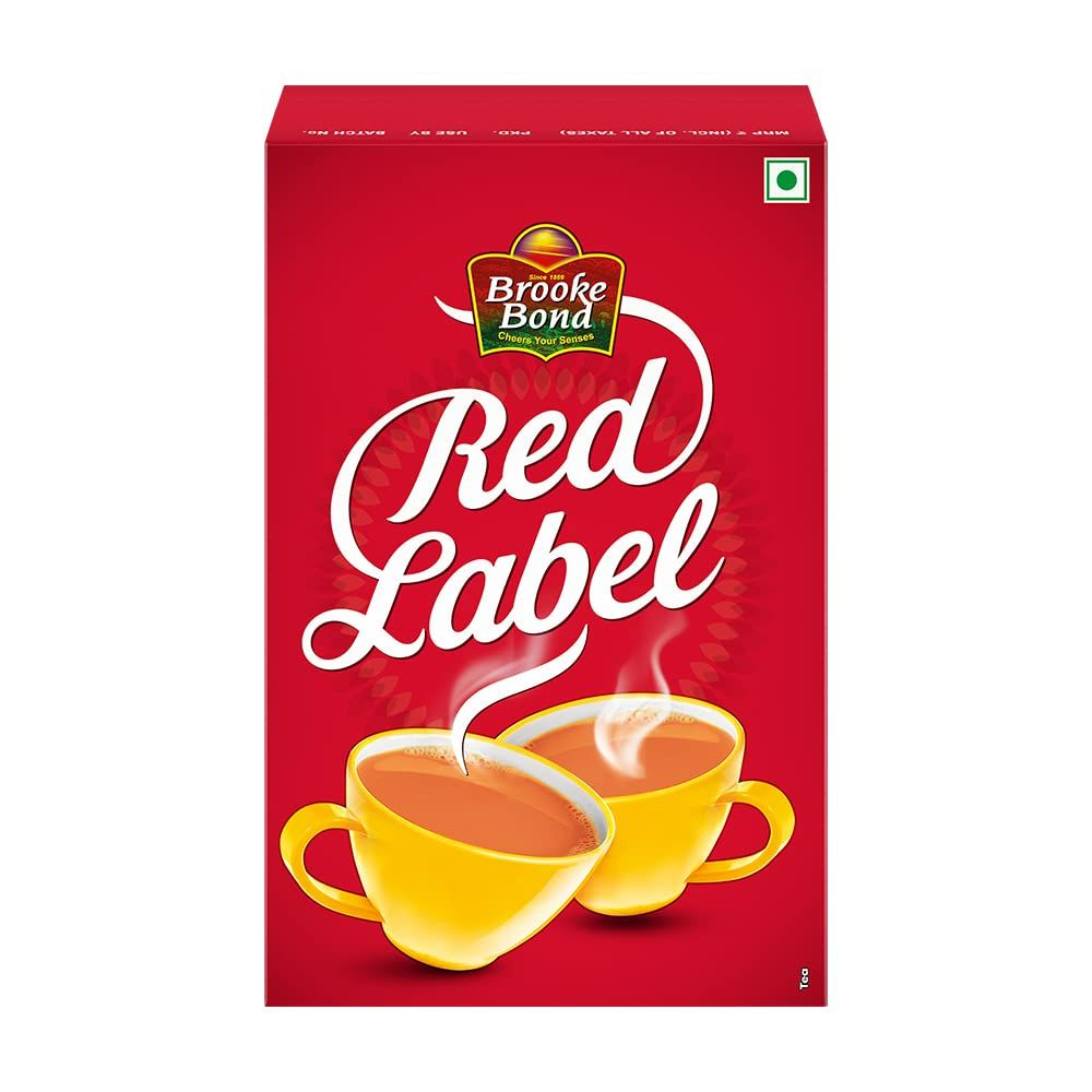 Brooke Bond Red Label Tea | Premium Powdered Strong Black Chai from the Best Choosen Leaves Brooke Bond