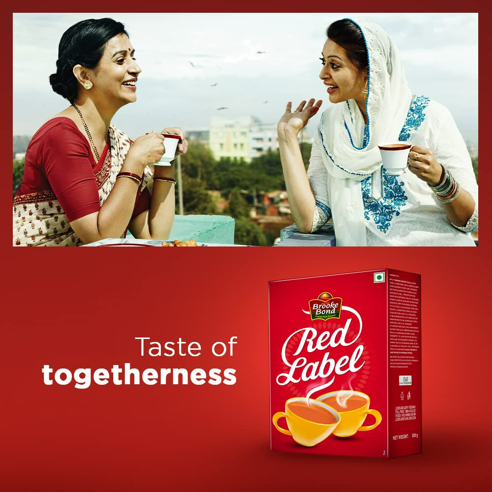 Brooke Bond Red Label Tea | Premium Powdered Strong Black Chai from the Best Choosen Leaves Brooke Bond