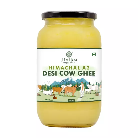 Jivika Naturals A2 Desi Cow Ghee | 100% Desi Gir Cow Ghee | A2 Milk Certified Ghee - Safuron