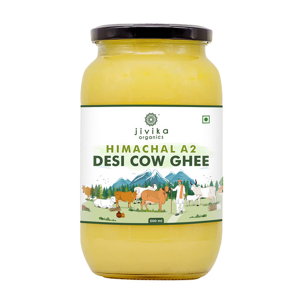 Jivika Naturals A2 Desi Cow Ghee | 100% Desi Gir Cow Ghee | A2 Milk Certified Ghee - Safuron