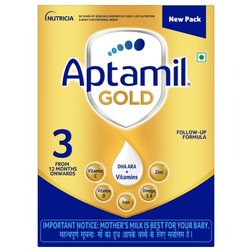 Aptamil Gold Follow-Up Formula Stage 3 Powder (From 12 Months Onwards) - Safuron