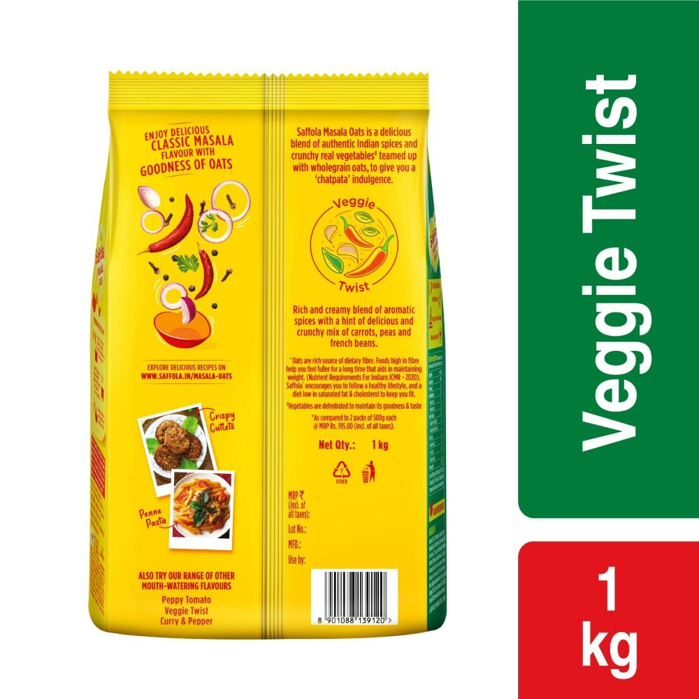 Saffola Masala Oats Veggie Twist Saffola